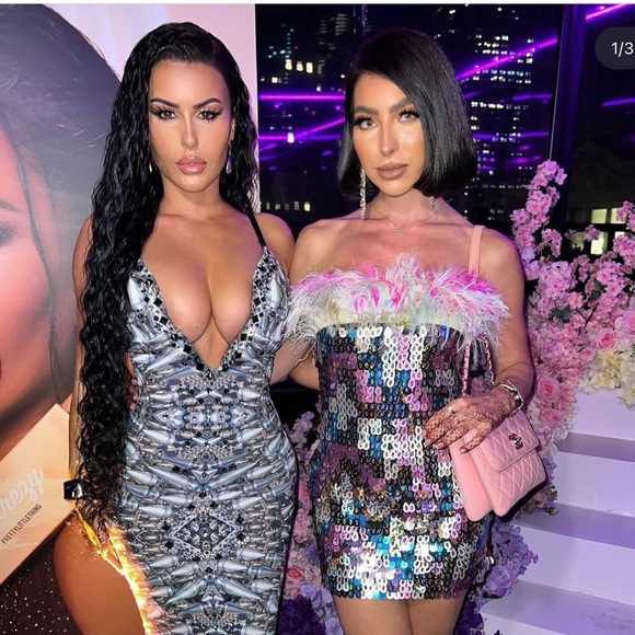 All eyes on me sequin feather dress - Picture 3 of 3